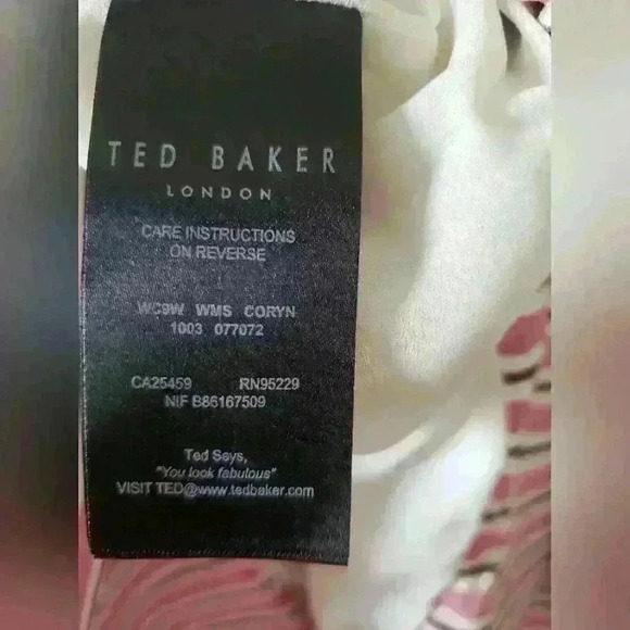 Ted Baker London Striped Midi Skirt in Red and White - Picture 4 of 5